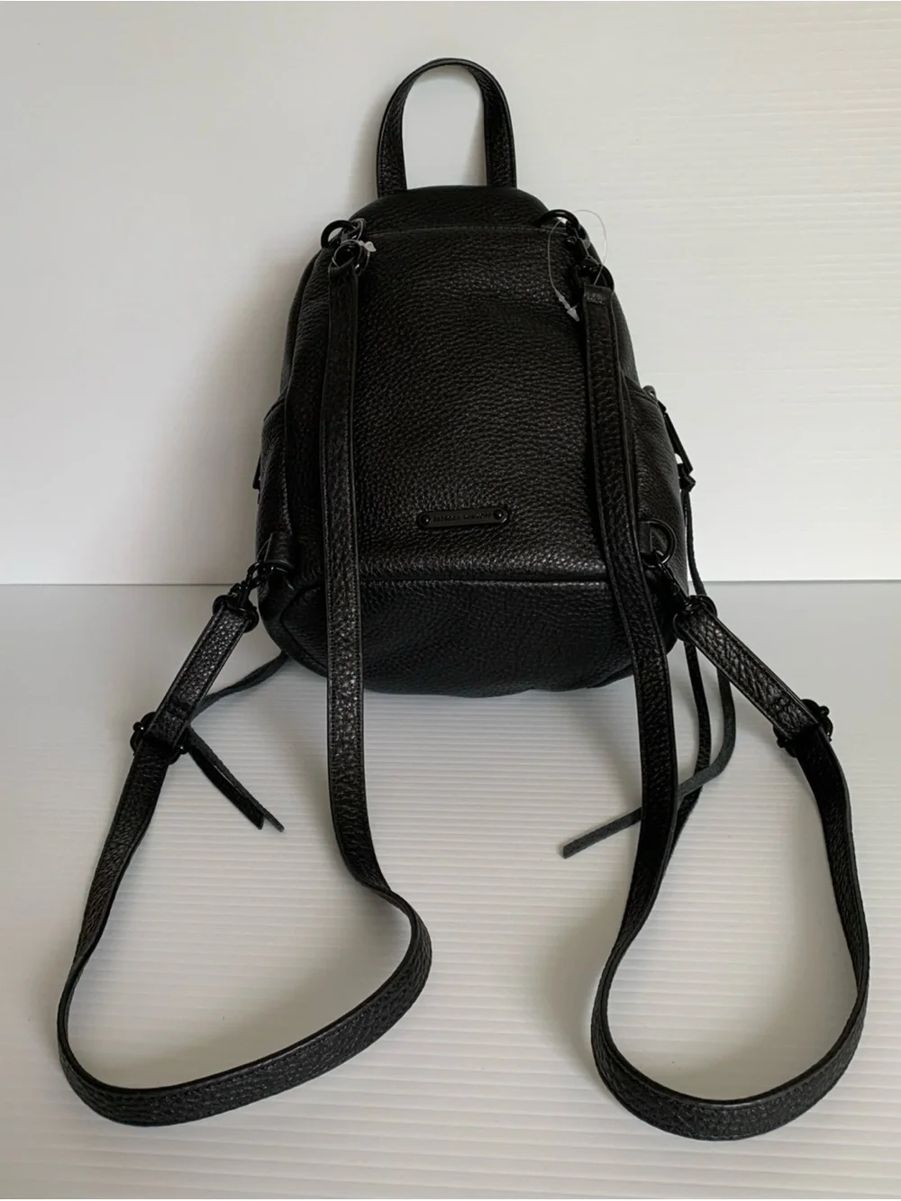 NWT Rebecca Minkoff Convertible Mini Julian Leather Backpack Black